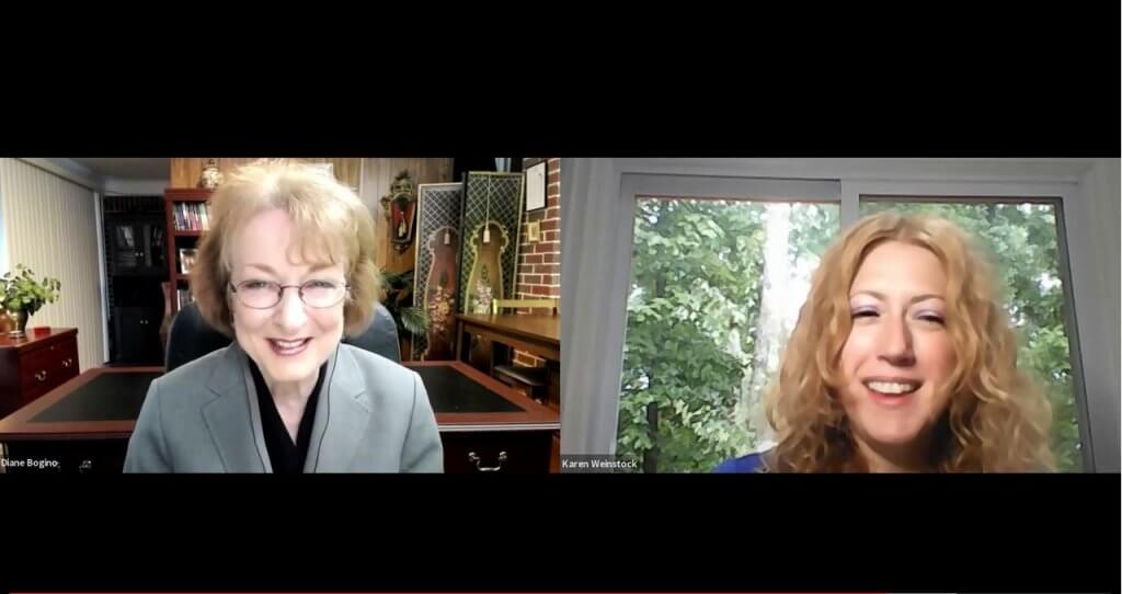 Interview Diane Bogino with Karen Weinstock